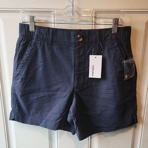 NWT Women's Sonoma Goods For Life® Adaptive Utility Shorts Size M Color Navy